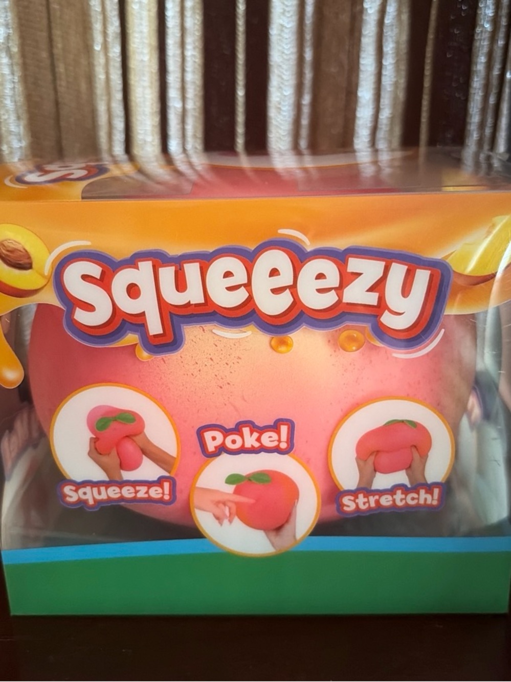 Squeezy Peach Stress Ball Toy